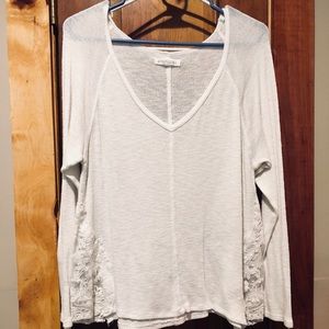 White woven top